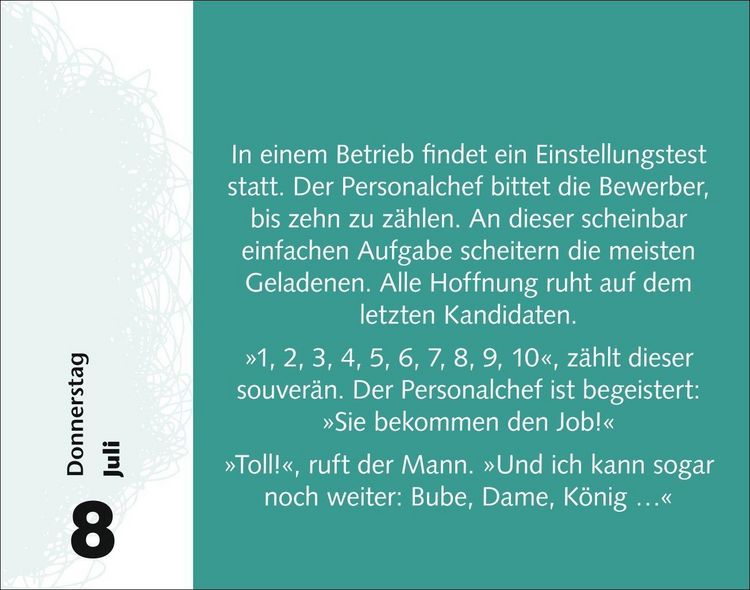 Produktbild: Witzirin Tagesabrei&szlig;kalender 2027 - Diese Packung enth&auml;lt: die lustigsten Witze f&uuml;r die t&auml;gliche Dosis Humor