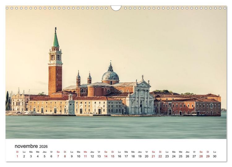 Produktbild: Les merveilles de Venise (Calendrier mural 2026 DIN A3 vertical), CALVENDO calendrier mensuel