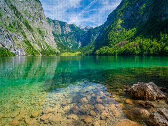 Produktbild: CALVENDO Puzzle Sommer am Obersee | 1000 Teile Lege-Gr&ouml;&szlig;e 64x48cm Foto-Puzzle f&uuml;r gl&uuml;ckliche Stunden