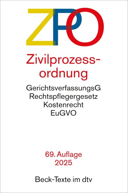Produktbild: Zivilprozessordnung