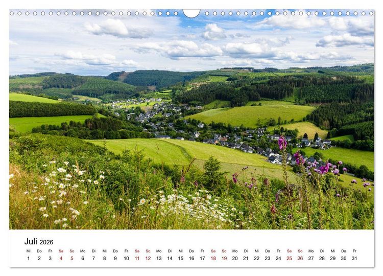 Produktbild: Westfeld-Ohlenbach im Wechsel der Jahreszeiten (Wandkalender 2026 DIN A3 quer), CALVENDO Monatskalender