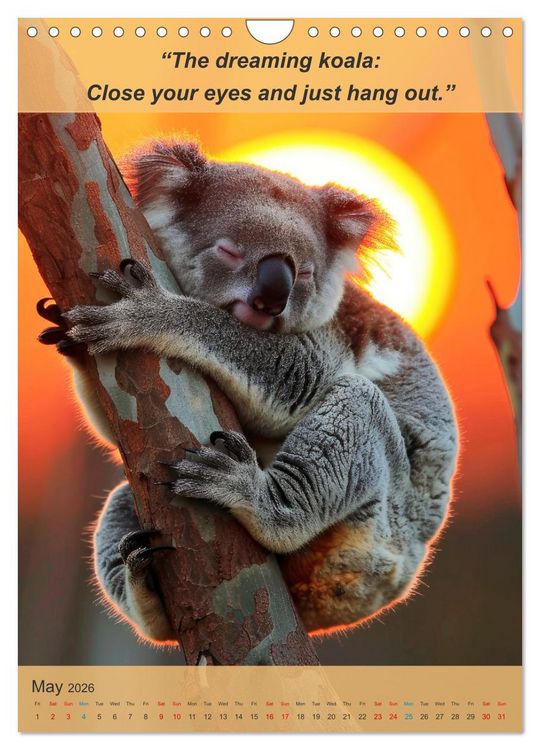 Produktbild: Funny animalistic yoga poses (Wall Calendar 2026 DIN A4 portrait), CALVENDO 12 Month Wall Calendar
