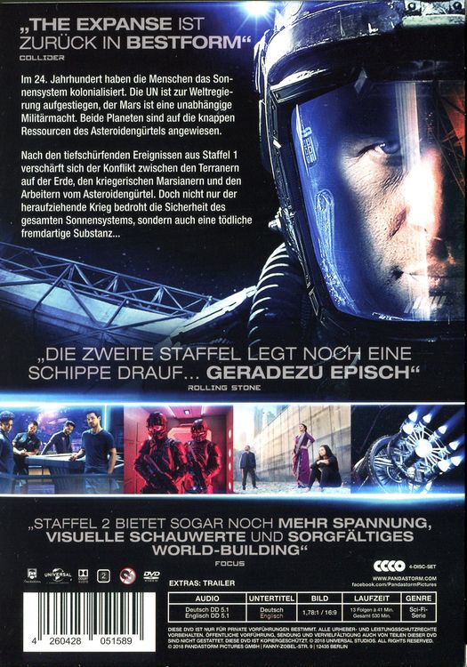 Produktbild: The Expanse - Staffel 2 [4 DVDs]