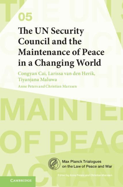 Produktbild: The UN Security Council and the Maintenance of Peace in a Changing World