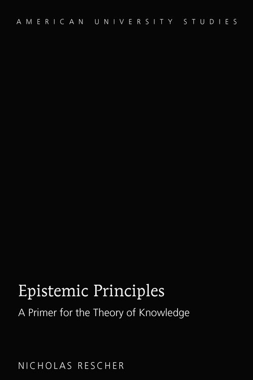 Produktbild: Epistemic Principles