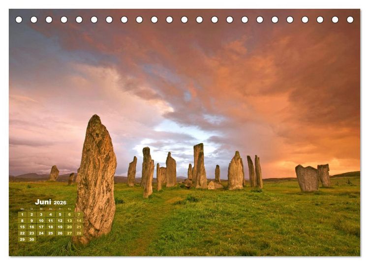 Produktbild: Naturschauspiele in Schottland (Tischkalender 2026 DIN A5 quer), CALVENDO Monatskalender