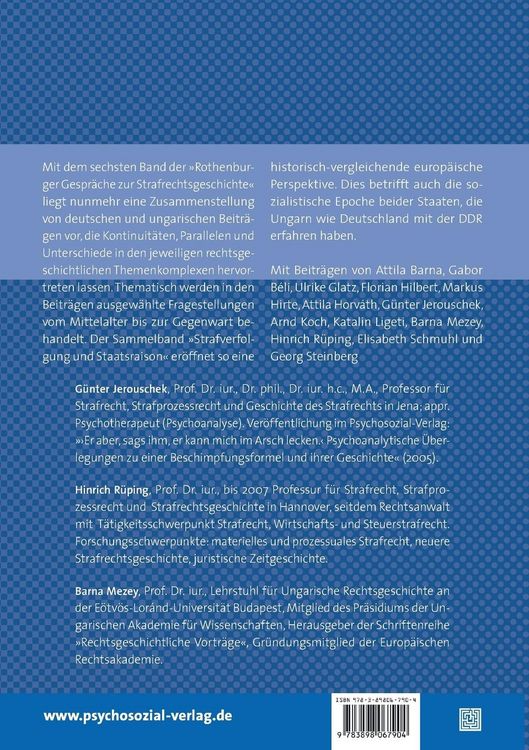 Produktbild: Strafverfolgung und Staatsraison