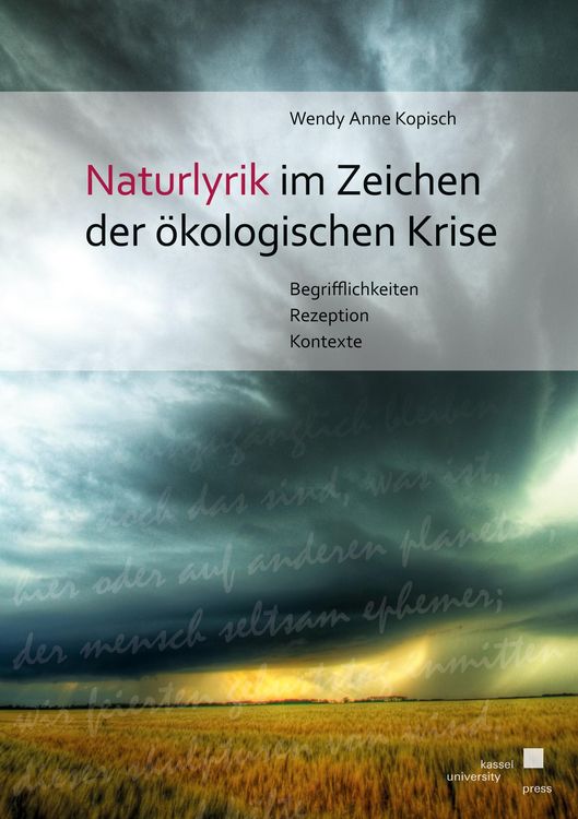 Produktbild: Naturlyrik im Zeichen der &ouml;kologischen Krise