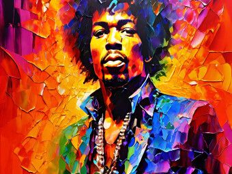 Produktbild: CALVENDO Puzzle Jimi Hendrix | 1000 Teile Lege-Gr&ouml;&szlig;e 64x48cm Foto-Puzzle f&uuml;r gl&uuml;ckliche Stunden