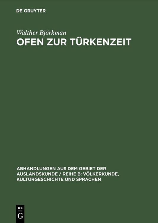 Produktbild: Ofen zur T&uuml;rkenzeit