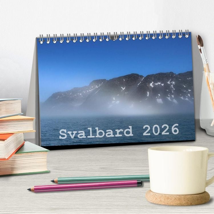 Produktbild: Svalbard 2026 (Tischkalender 2026 DIN A5 quer), CALVENDO Monatskalender