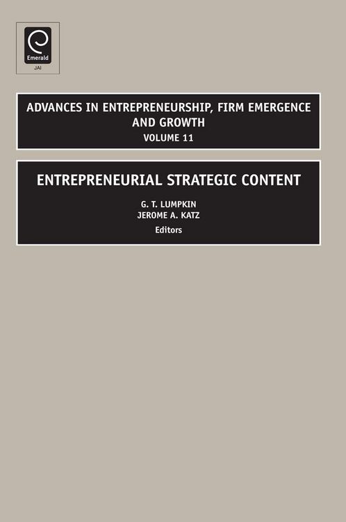 Produktbild: Entrepreneurial Strategic Content