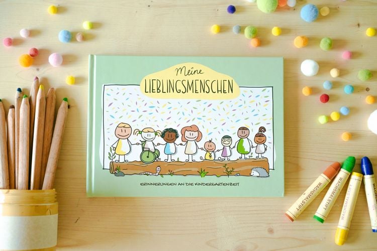 Produktbild: Freundschaftsbuch Meine Lieblingsmenschen - Erinnerungen an die Kindergartenzeit
