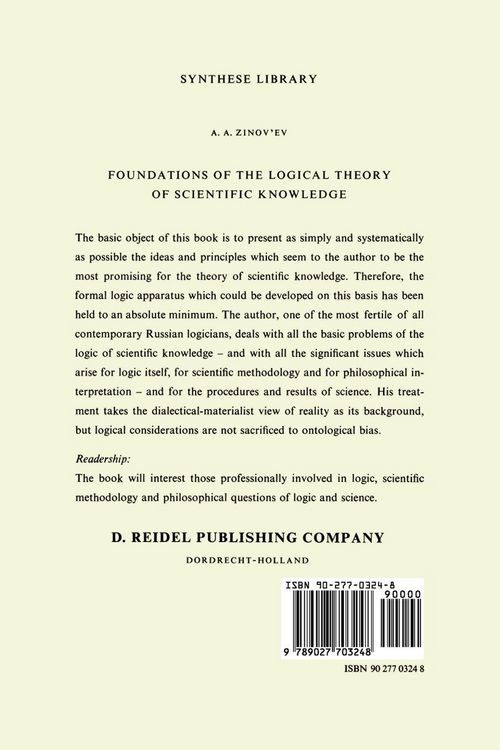 Produktbild: Foundations of the Logical Theory of Scientific Knowledge (Complex Logic)