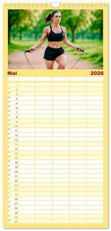 Produktbild: Familienplaner 2026 - MMA Mixed Martial Arts mit 5 Spalten (Wandkalender, 21 x 45 cm) CALVENDO