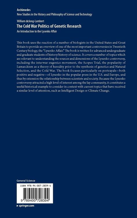 Produktbild: The Cold War Politics of Genetic Research