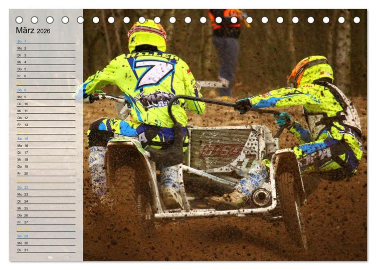 Produktbild: Motocross - tollk&uuml;hne Kerle (Tischkalender 2026 DIN A5 quer), CALVENDO Monatskalender