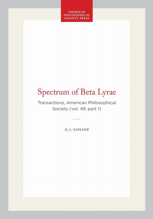 Produktbild: Spectrum of Beta Lyrae