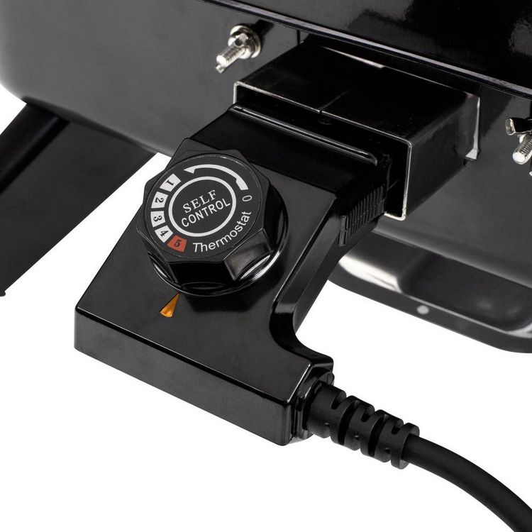 Produktbild: Princess 01.112252.01.001 Elektro, Holzkohle Grill mit Windschutz, mit Standfu&szlig;, mit manueller Temperatureinstellung Schwarz