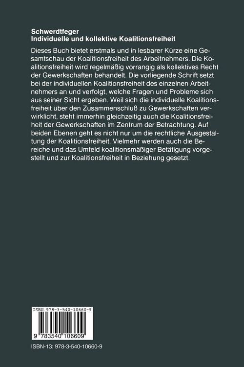 Produktbild: Individuelle und kollektive Koalitionsfreiheit