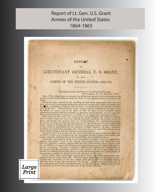 Produktbild: Report of Lieutenant General U. S. Grant, Armies of the United States 1864-1865