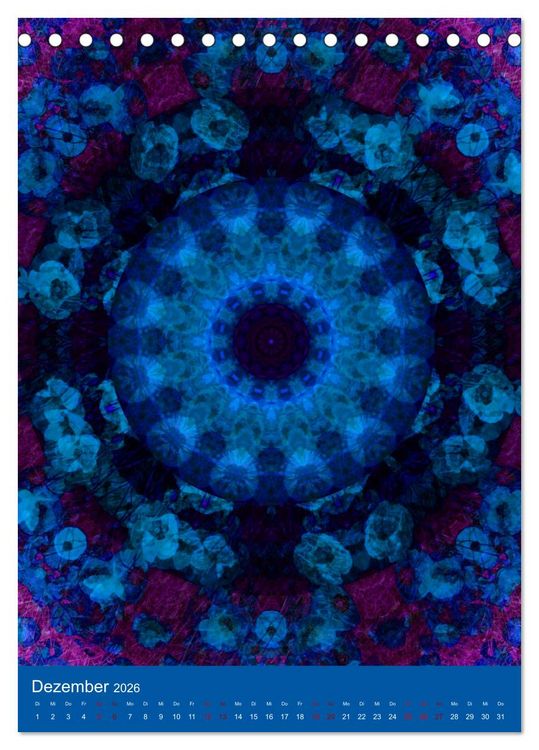 Produktbild: Meditative Pflanzenmandalas (Tischkalender 2026 DIN A5 hoch), CALVENDO Monatskalender