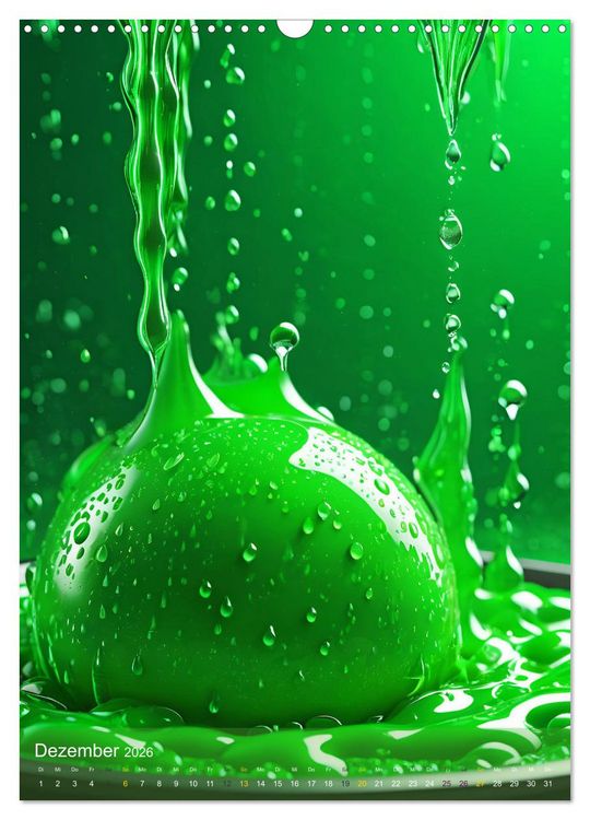 Produktbild: Splish! Splash! DROP ART (Wandkalender 2026 DIN A3 hoch), CALVENDO Monatskalender