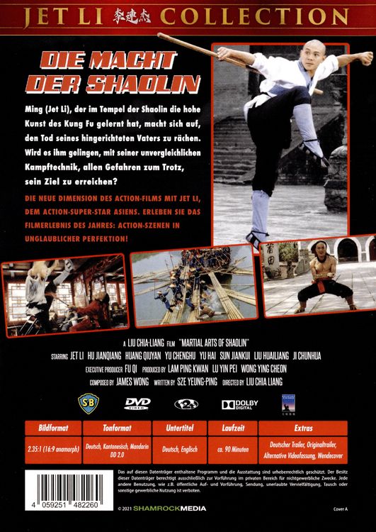 Produktbild: Die Macht der Shaolin - Cover A (uncut)