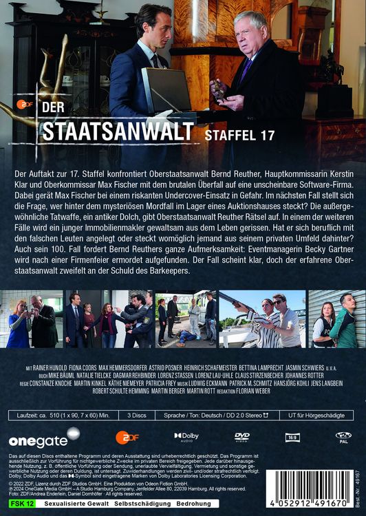 Produktbild: Der Staatsanwalt Staffel 17 [3 DVDs]