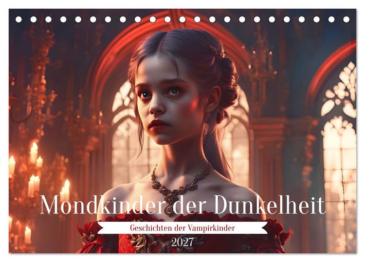 Produktbild: Mondkinder der Dunkelheit (Tischkalender 2027 DIN A5 quer), CALVENDO Monatskalender