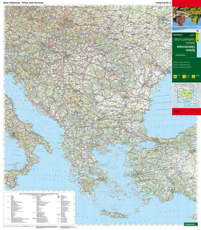 Produktbild: Freytag & berndt Stra&szlig;enkarte Balkan - S&uuml;dosteuropa 1:2 Mio.