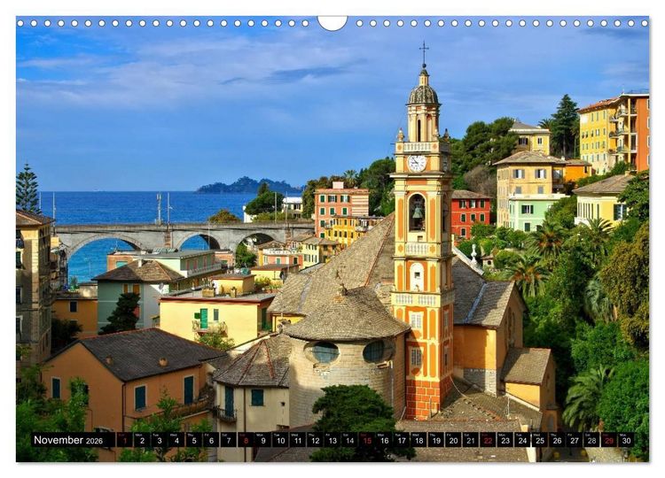 Produktbild: Riviera di Levante The Coast of Liguria (Wall Calendar 2026 DIN A3 landscape), CALVENDO 12 Month Wall Calendar