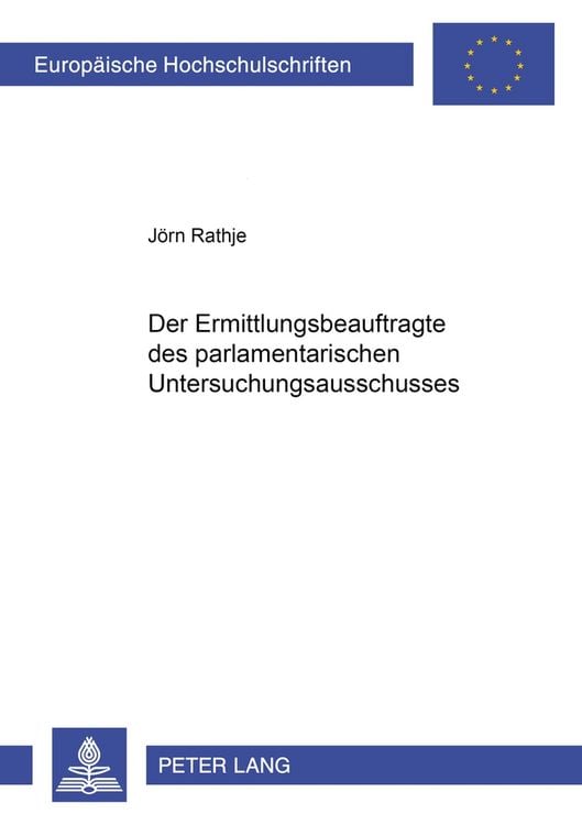 Produktbild: Der Ermittlungsbeauftragte des parlamentarischen Untersuchungsausschusses