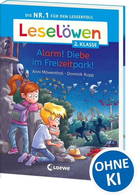 Produktbild: Lesel&ouml;wen 2. Klasse - Alarm! Diebe im Freizeitpark!