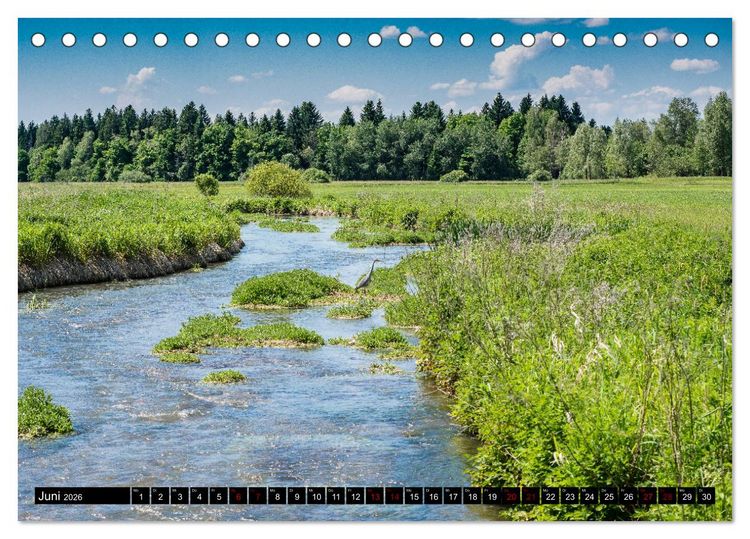 Produktbild: Ausflugsziele rund um Isny (Tischkalender 2026 DIN A5 quer), CALVENDO Monatskalender