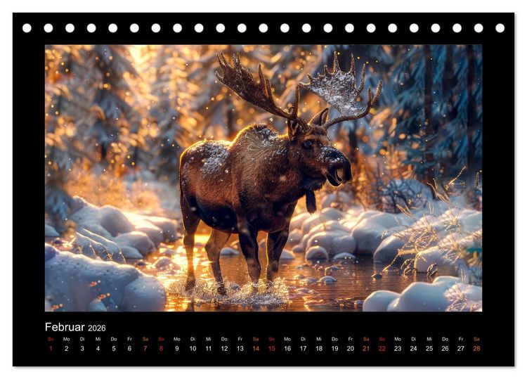 Produktbild: Wundervolle Augenblicke (Tischkalender 2026 DIN A5 quer), CALVENDO Monatskalender