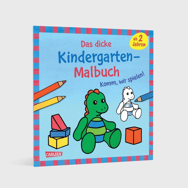 Produktbild: Ausmalbilder f&uuml;r Kita-Kinder: Das dicke Kindergarten-Malbuch: Komm, wir spielen!