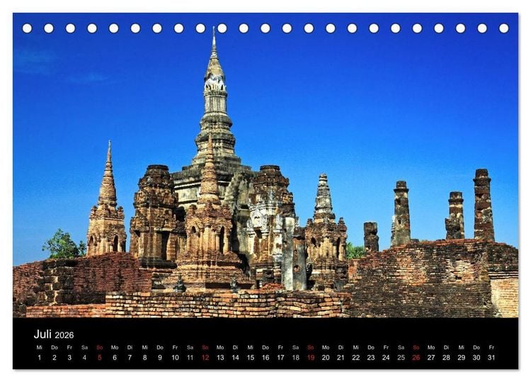 Produktbild: Tropenparadies Thailand 2026 (Tischkalender 2026 DIN A5 quer), CALVENDO Monatskalender