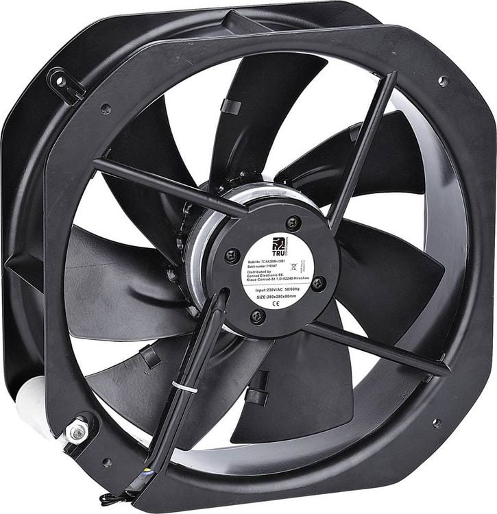 Produktbild: TRU COMPONENTS TC-NA28080-230B1 Axiall&uuml;fter 230 V/AC 2570 m&sup3;/h (L x B x H) 280 x 280 x 80mm