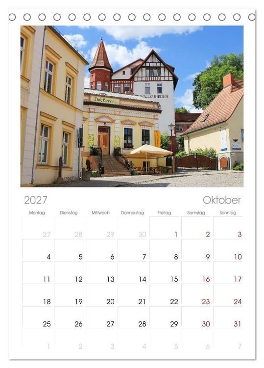 Produktbild: Tischplaner 2027 - Buckow - Perle der M&auml;rkischen Schweiz (A5 Tischkalender zum Aufstellen) CALVENDO