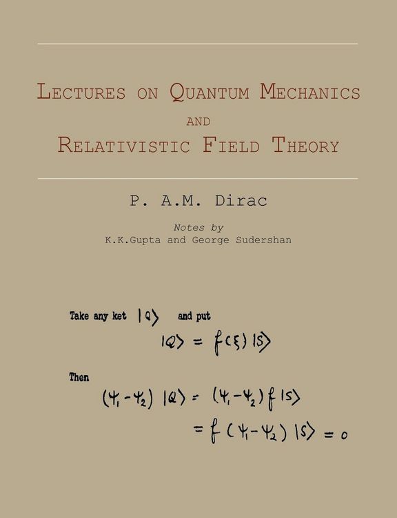 Produktbild: Lectures on Quantum Mechanics and Relativistic Field Theory