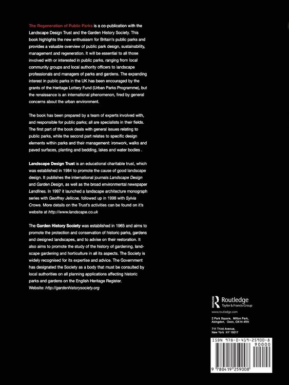 Produktbild: The Regeneration of Public Parks