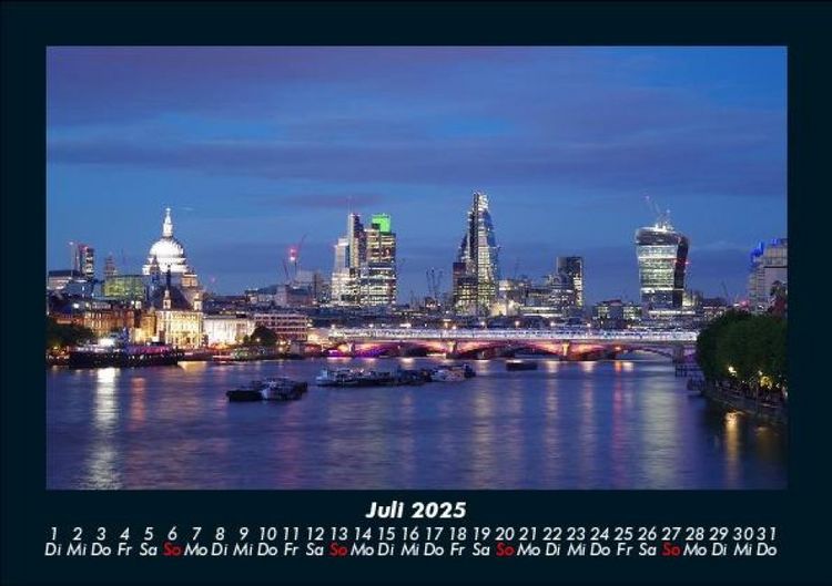 Produktbild: London 2025 Fotokalender DIN A5
