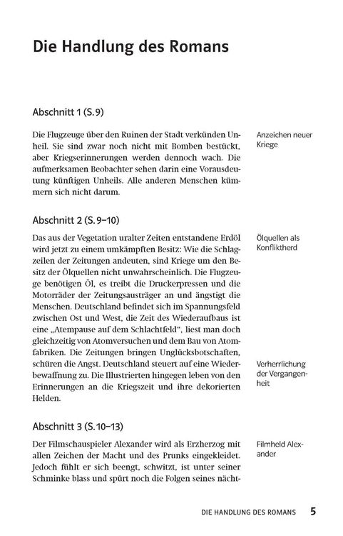 Produktbild: Lekt&uuml;rehilfen Wolfgang Koeppen 'Tauben im Gras'