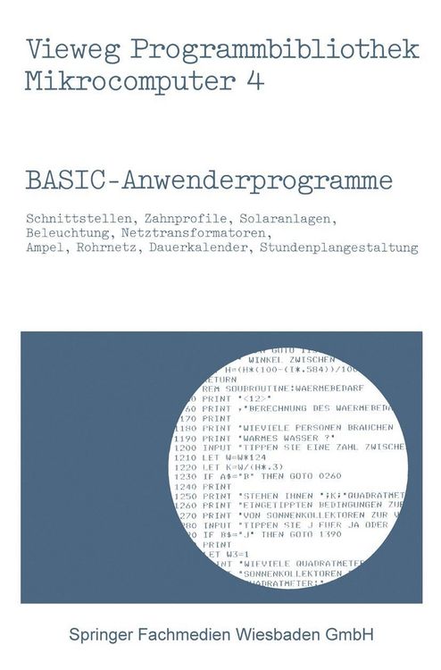 Produktbild: BASIC-Anwenderprogramme