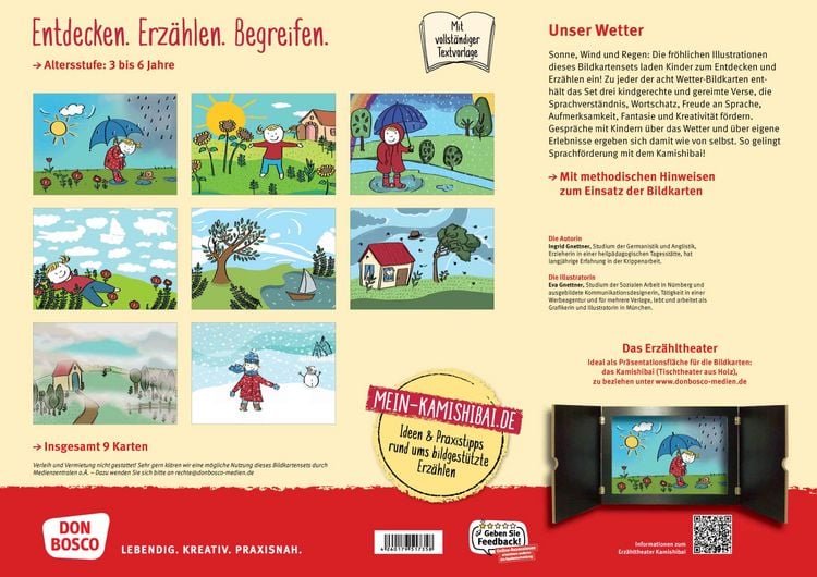 Produktbild: Unser Wetter. Kamishibai Bildkartenset