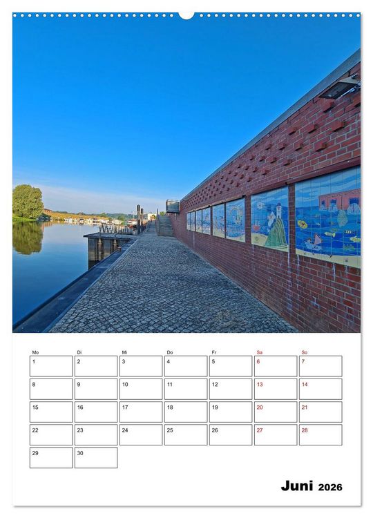 Produktbild: Boizenburg am Elberadweg (hochwertiger Premium Wandkalender 2026 DIN A2 hoch), Kunstdruck in Hochglanz
