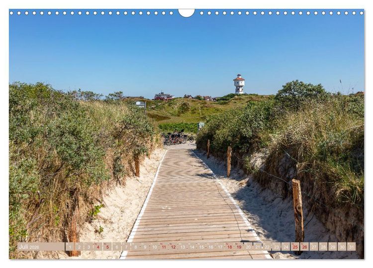 Produktbild: Inselliebe Langeoog (Wandkalender 2026 DIN A3 quer), CALVENDO Monatskalender