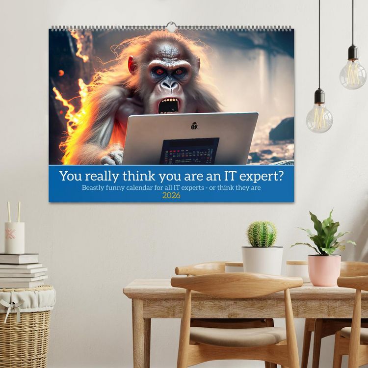 Produktbild: You really think you are an IT expert (Wall Calendar 2026 DIN A2 landscape), CALVENDO 12 Month Wall Calendar