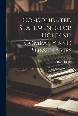 Produktbild: Consolidated Statements for Holding Company and Subsidiaries